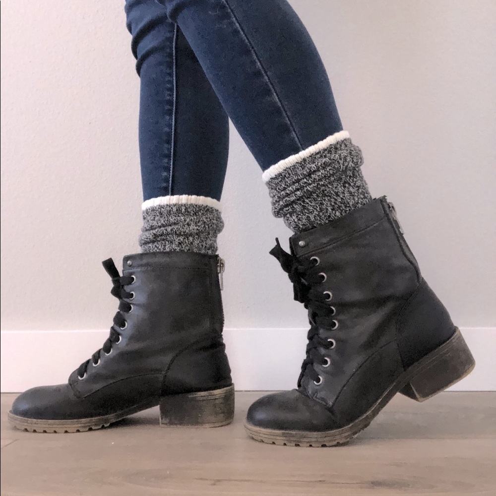 Madden Girl Combat Boots